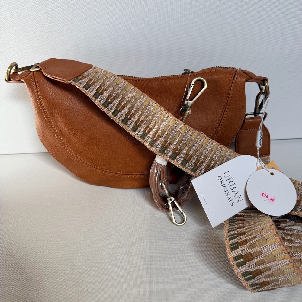 Anthropologie Tan Crossbody Bag - Picture 2 of 5
